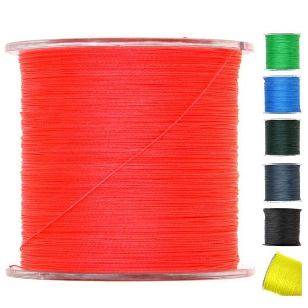 

colorful 4 strands multifilament pe braid fishing line (yellow)