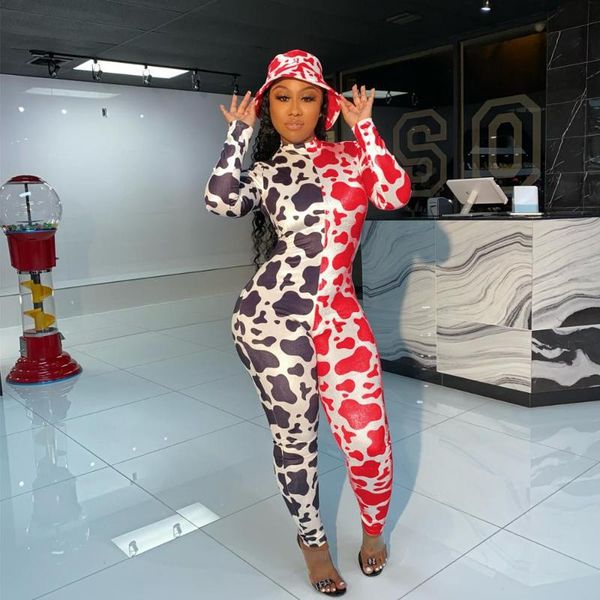 

women spring street style jumpsuits long sleeve zipper stitching color pants women's & rompers, Black;white