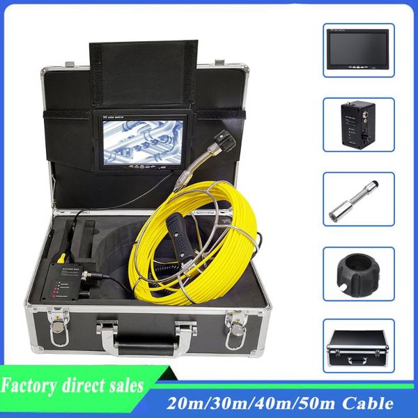 

inch 23mm industrial drain pipe inspection video camera 20m 30m 40m 50m cable endoscope sewer ip cameras