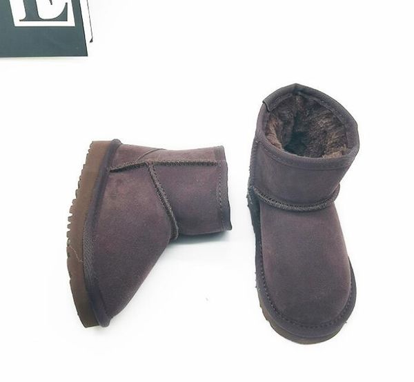 

sell classic design aus u5281 baby boy girl kids snow fur keep warm boots szie eur 21-34 transshipment, Black;grey