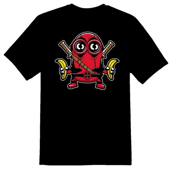 

banana samurai superhero tee shirt black or white, White;black