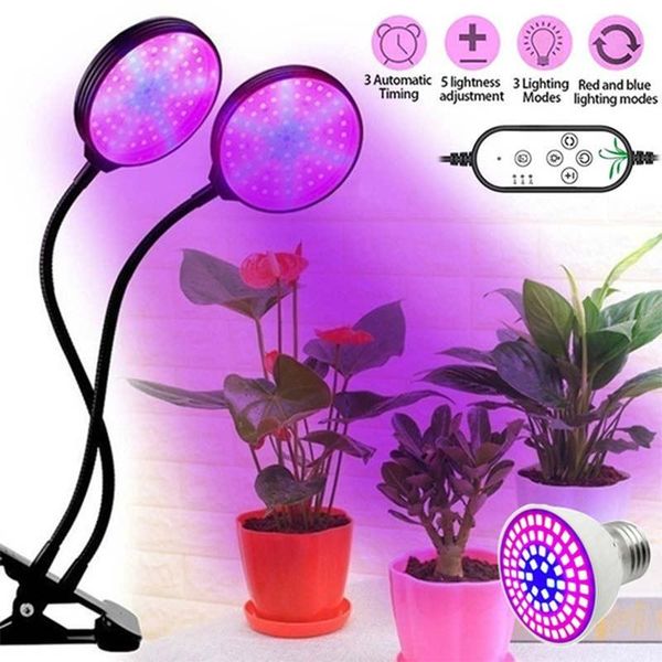

planters & pots full spectrum phytolamps dc5v usb led grow light with timer 15w 30w 45w 60w deskclip phyto lamps for plants flowers box
