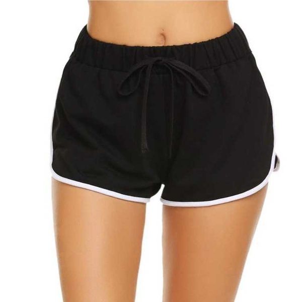 

shorts 2021 women's cotton yoga dance summer sports cycling hiking, White;black