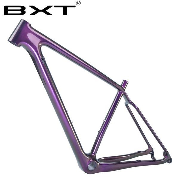 

bike frames chameleon blue/purple color mtb frame full carbon mountain pf30 compatible with 142*12mm thru axle and 135*9m