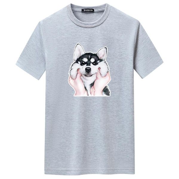 

men's t-shirts 2021 summer o-neck personality printing short sleeve trend t-shirt loose breathable, White;black