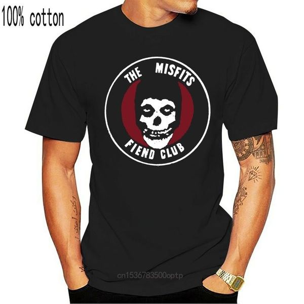 

men's t-shirts medium black misfits original fiend club t-shirt - mens short sleeve 5055979908678 slogans customized tee shirt, White;black