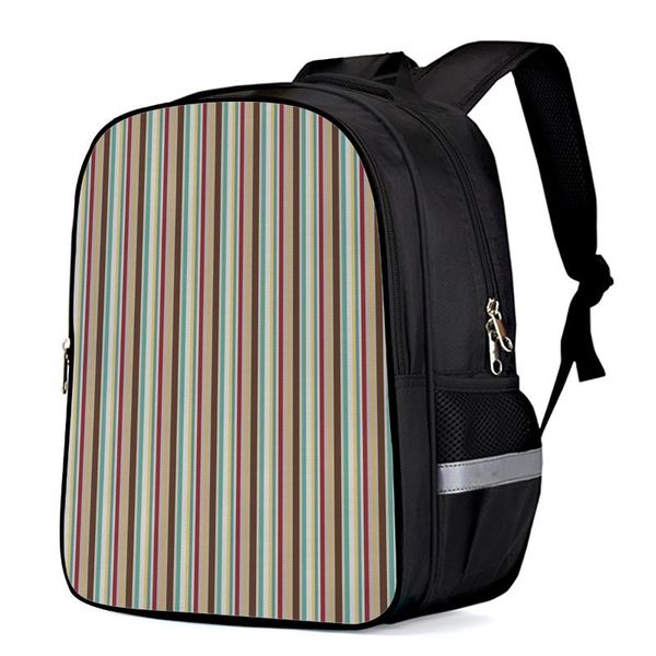 

backpack stripes color irregular toddler boy girl elementary school kindergarten