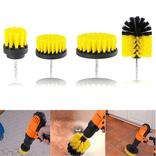 

drill power scrub clean brush for leather plastic wooden furniture car interiors cleaning