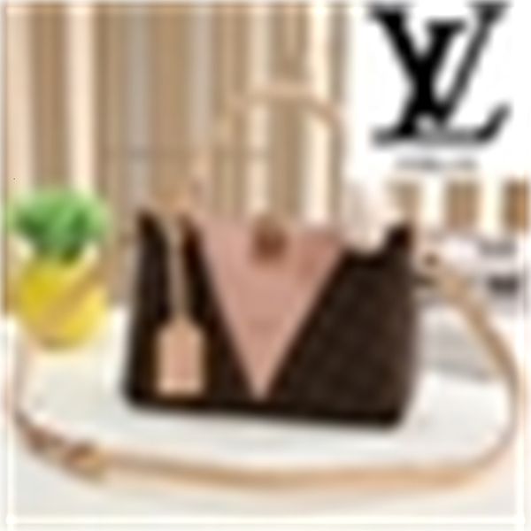 

ox7k m43967 ballet pink v shoulder crossbody bag women handbags iconic handles shoulder tote cross body bag, Blue;pink