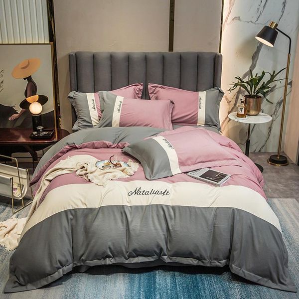 

bedding sets quilt cover four-piece spring and autumn student dormitory single bed three-piece pillowcase