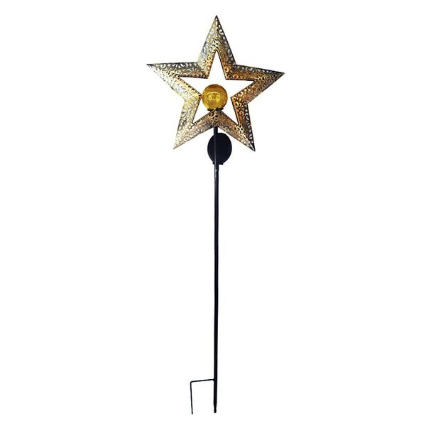 

lawn lamps wrought iron outdoor solar lamp retro hollow projection garden lights