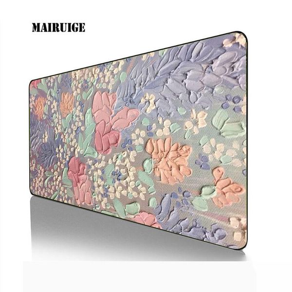 

mouse pads & wrist rests creative oil painting gaming pad large 40*90cm mousepad gamer accessories anti-slip natural rubber pc computer keyb