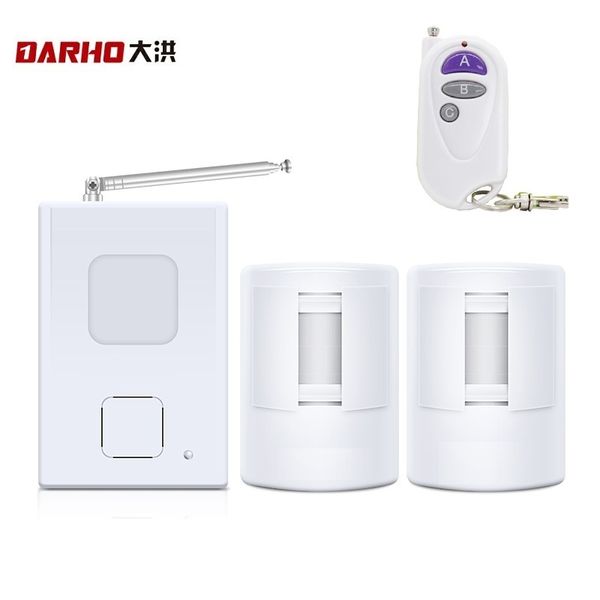 

darho pir infrared sensor 300m anti-theft motion detector home shop store system+controller security alarm