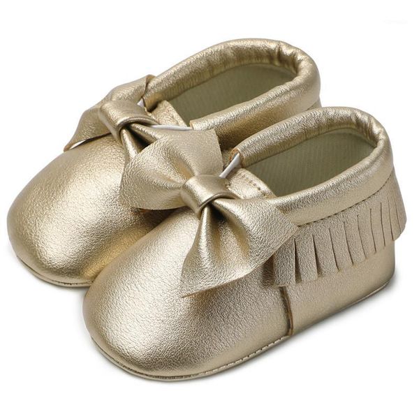 

first walkers fashion walker shoes solid color soft sole toddler moccasins pu leather cute bow baby girls infant walk