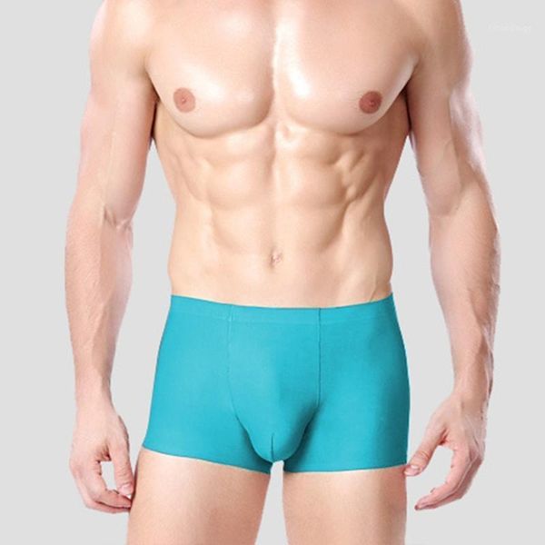 

underpants seamless panties men u convex pouch underwear man boxer shorts solid slim thin mid-rise cueca calzoncillos a50, Black;white