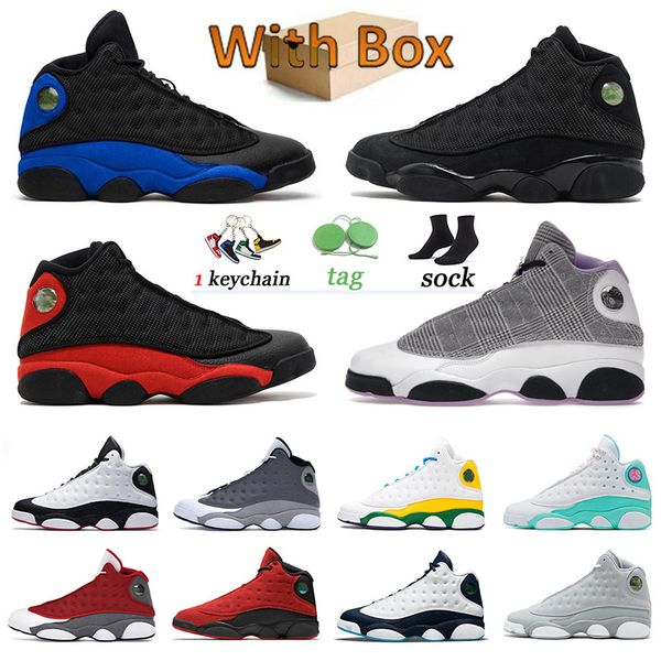 

jumpman 13 houndstooth 13s basketball shoes trainers sports sneakers playground hyper royal reverse bred obsidian atmosphere