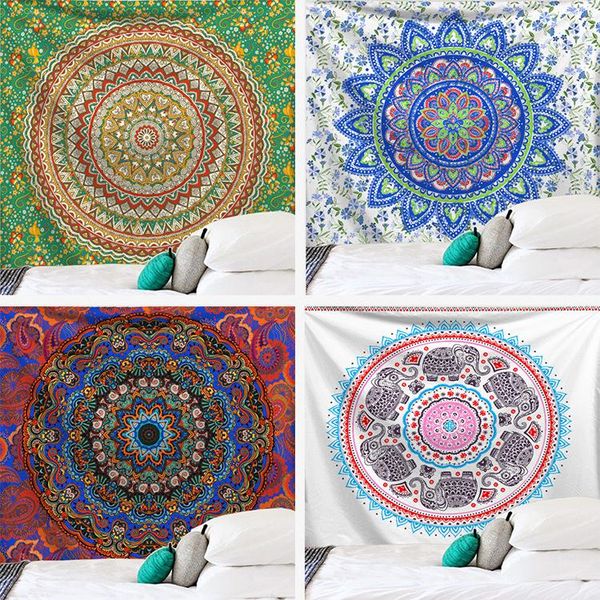

tapestries aggcual mandala tapestry wall cloth large hippie hanging bohemian farmhouse decor mural tablecloths beach mat tap828