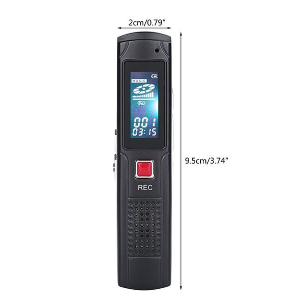 

digital voice recorder 8g activated mini with earphones and usb cable wav