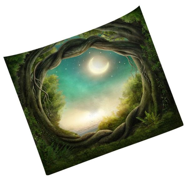 

tapestries forest printed tapestry unique background cloth hanging decoration