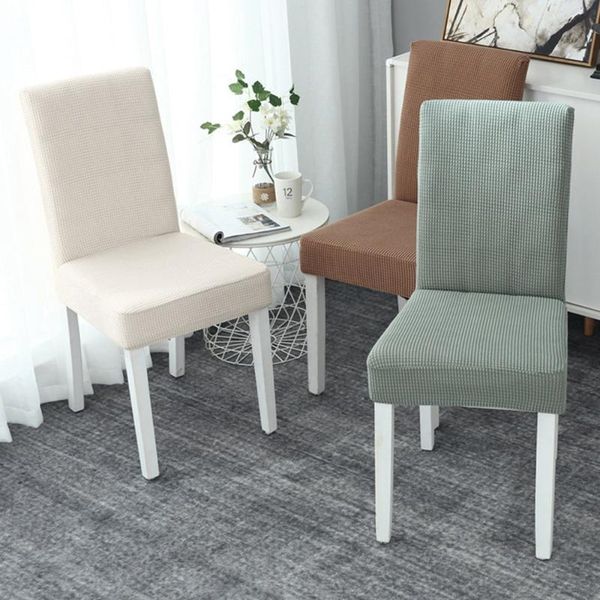 

thick solid jacquard chair covers spandex for wedding dining room office banquet housse de chaise cover