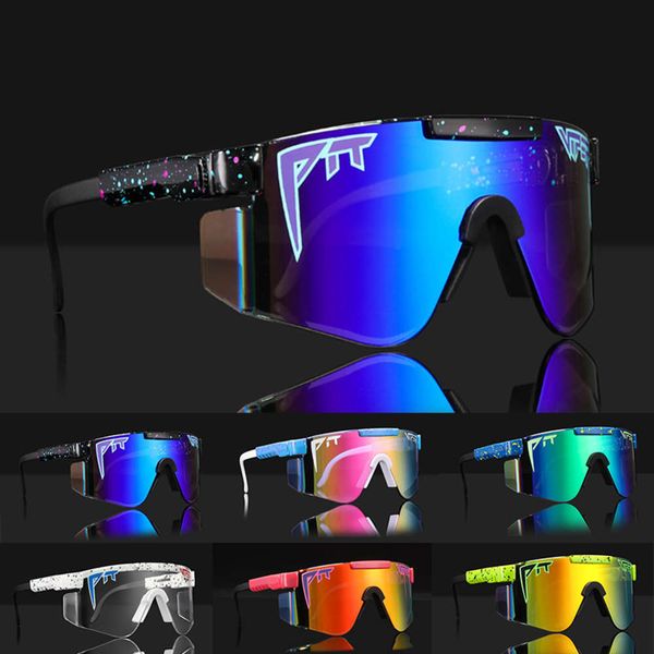 

2021 pit viper cycling sunglasses outdoor sports polarized driving glasses men mtb road bike eyewear ski glassesbov4, White;black