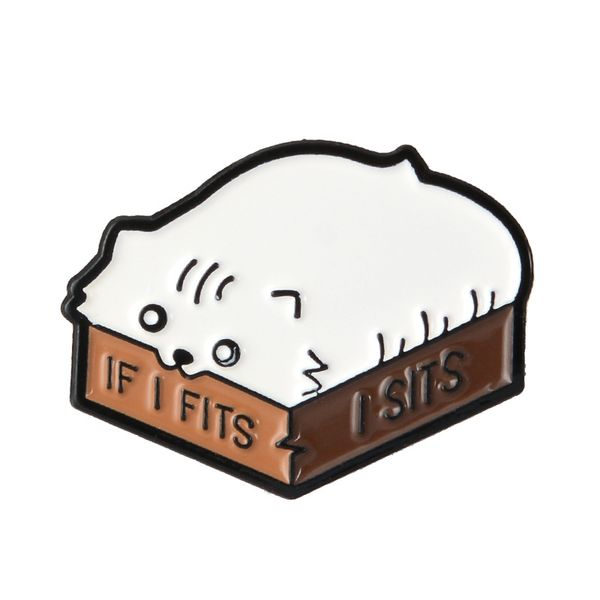 

meow~ box cat pins badges brooches cute kawaii animal cat pins collection gift for cat lover kitty mom gifts, Blue
