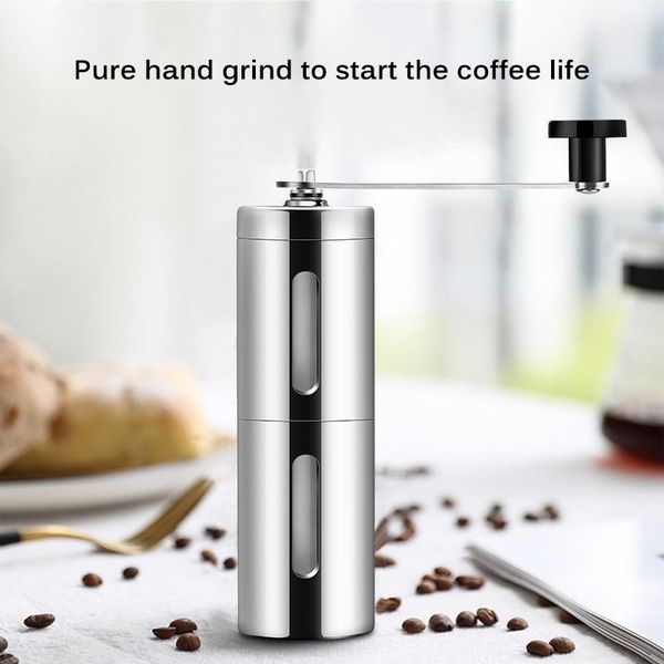

manual coffee grinders chestnut grinder aluminum stainless steel burr conical bean mill