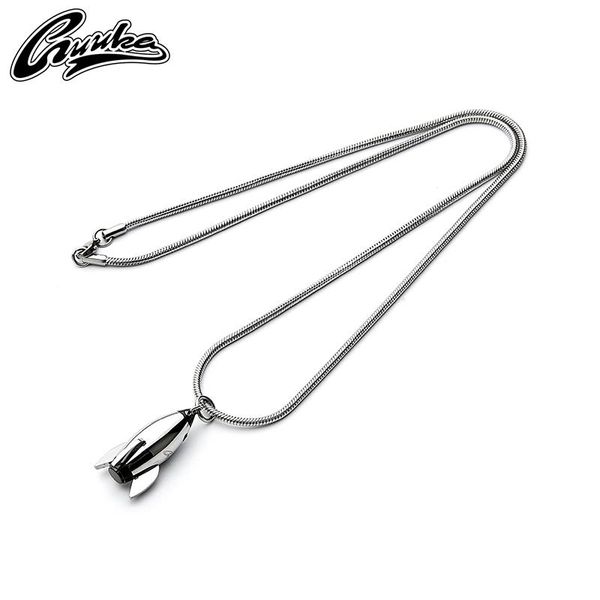 

chains guka fashion brand space rocket pendant necklace, Silver