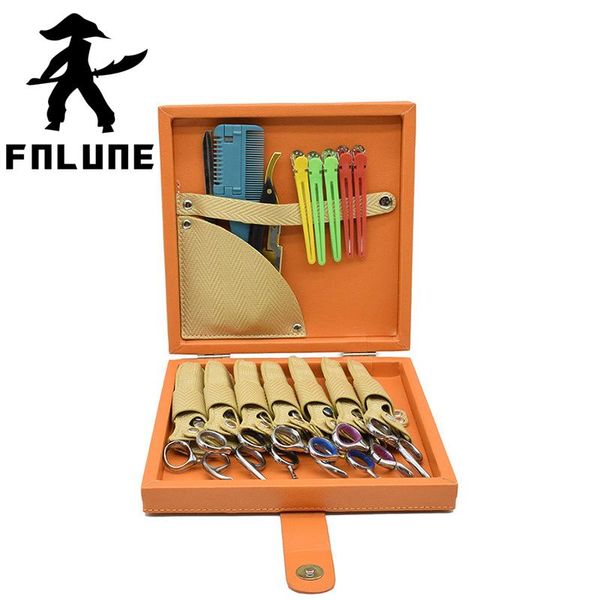 

hair scissors fnlune xl orange barber styling tool bag salon scissor comb trimmer storage case organizer can hold hairdryer trainning head