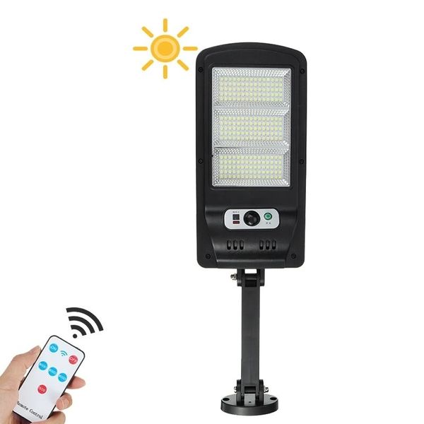 

225led solar powered street wall light pir motion sensor dimmable lights outdoor