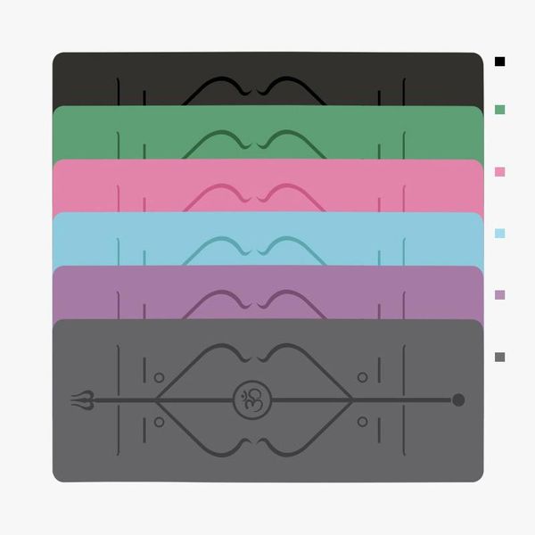 

yoga mats natural rubber mat pu non-skid exercise starter 183cm*68cm*5mm thick