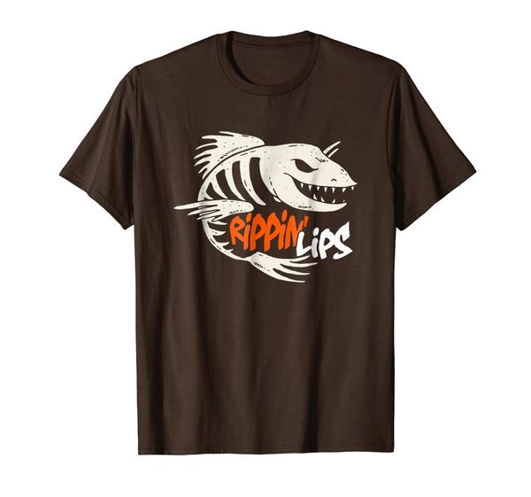 

fishing rippin' lips fish bones t shirt, White;black