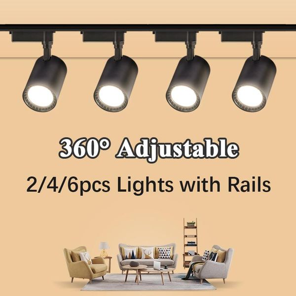 

track lights whole set led light lamps 12/20/30/40w lighting system rail spot for clothing store 1m 0.5m