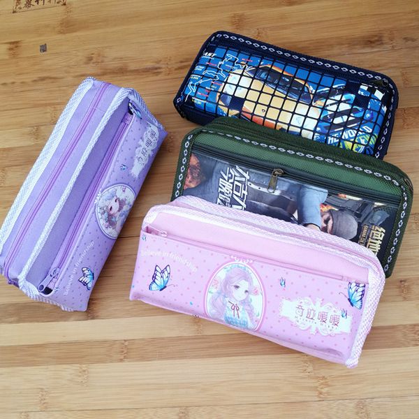 

pencil korean cartoon student case primary school student case canvas case