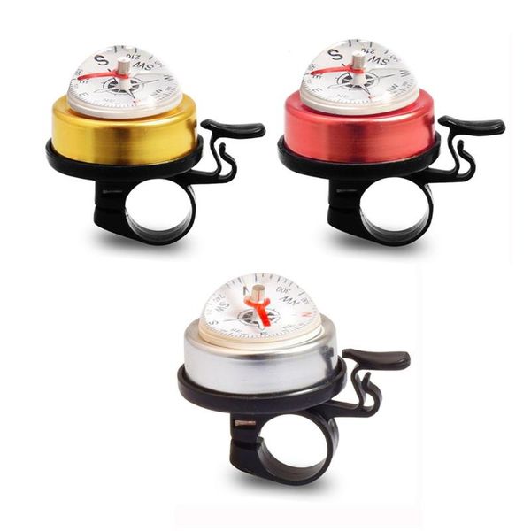 

bike horns 2/3pcs road bicycle cycling handlebar bell ring horn with the compass creative decoration accessory