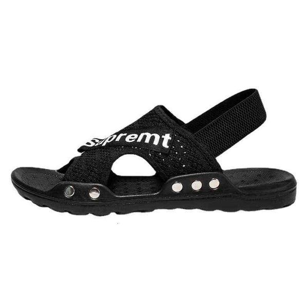 

summer men's sandals 2021 breathable shoes fashion running sports, Black