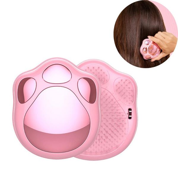 

hair brushes 1pcs pink mini comb portable pocket anti-static detangled brush cute girls women straightener combs, Silver
