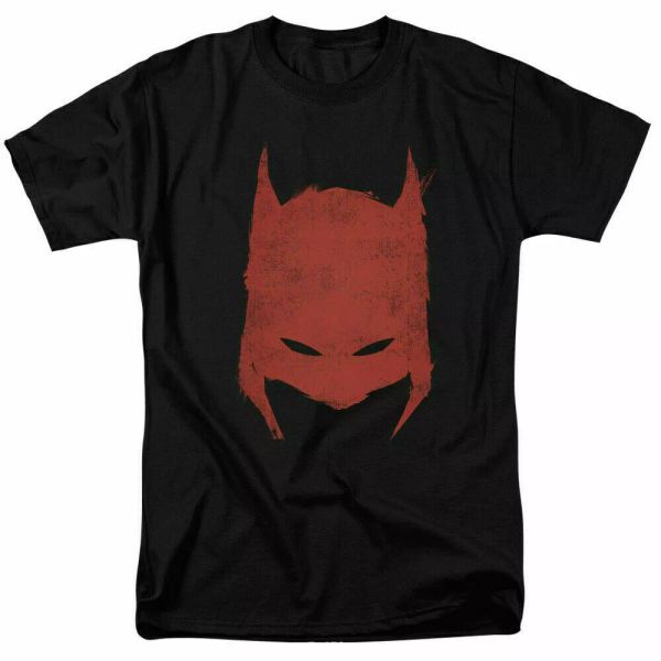 

batman hacked and scratched t shirt licensed comic book tee black, White;black