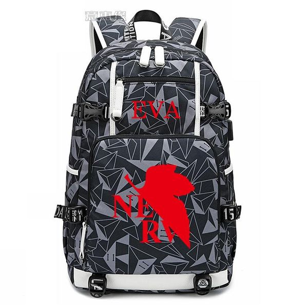 

backpack student schoolbag lapbag men travel bags usb charging bruno bucciarati oxford eva