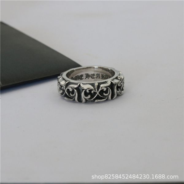 

classic crosin ch ch croix thai silver eternal rattan fashion trendsetter punk hip hop couple ring