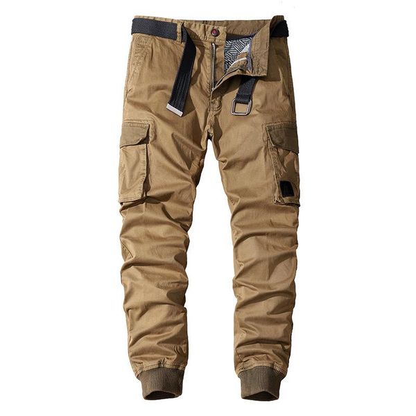 

men's pants multi-pocket casual men military tactical joggers cargo outdoor hiking trekking sweatpants male hip hop bottom, Black
