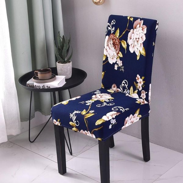 

chair covers flower printed removable cover elastic slipcover kitchen seat case