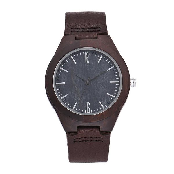 

wristwatches genuine wood women men watch customized minimalist wrist watches leather strap sports brown walnut wooden ladies hours clock, Slivery;brown