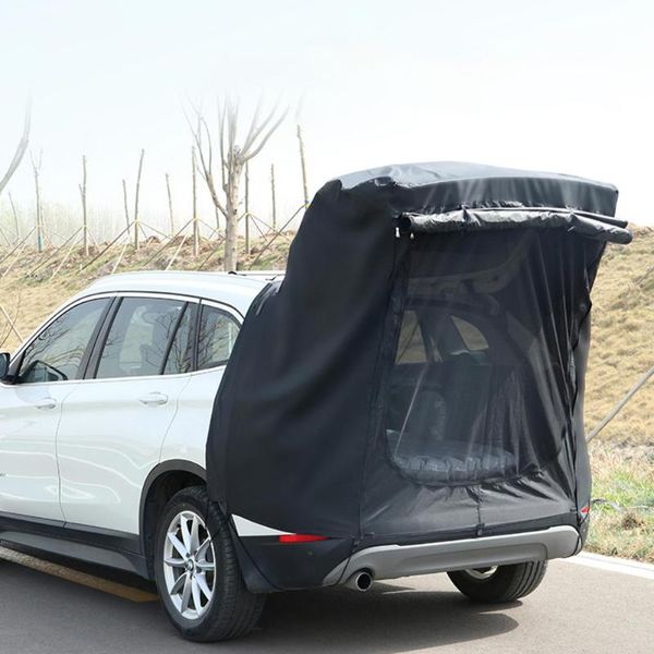 

tents and shelters suv car trunk tent with tail extension sunshade rainproof anti-uv rear simple motorhome for self-driving tour bbq camping