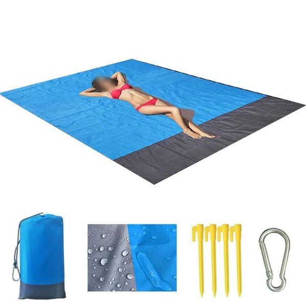 

outdoor pads large waterproof beach blanket picnic floor mat folding camping and foldable nylon bag