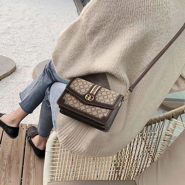 

women bag 2021 trendy fashion flower one shoulder bags messenger handbag female wild broadband small square tote