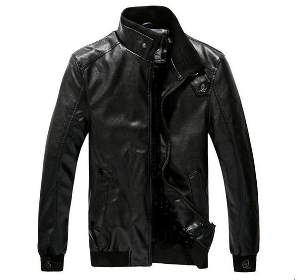 

men's fur & faux foreign trade leather wholesale wear korean version self-cultivation locomotive jacket 39vf, Black