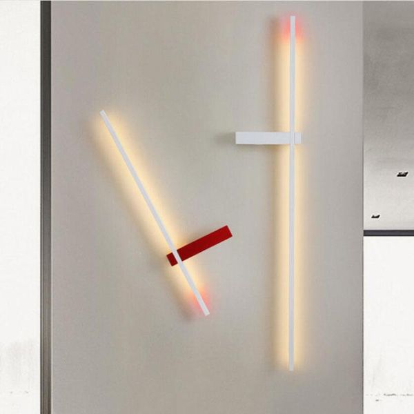 

wall lamps indoor led lamp bedroom modern minimalist creative living room tv background long strip wandlamp bedside decorative light