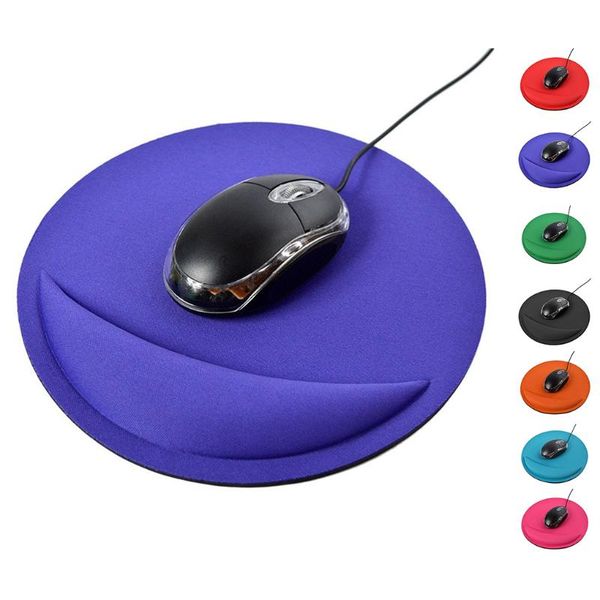 

mouse pads & wrist rests non-slip pad round soft protected cushion solid color eva gaming office home mousepad mat for gamer