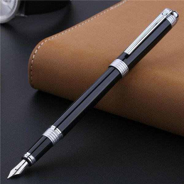 

picasso 909 classic black silver or gold fountain pen with 0.5mm iridium nib the business gift metal ink pens